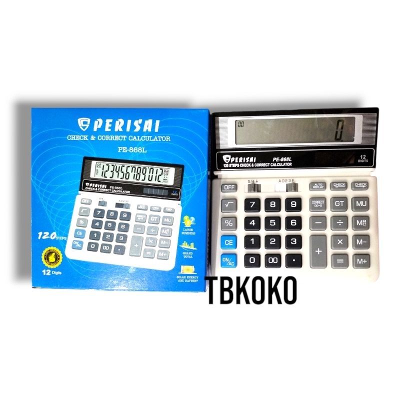 

chect & correct calculator perisai Pe-868L