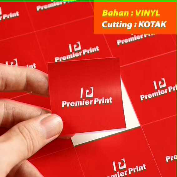 

CETAK STIKER VINYL TAHAN AIR LABEL KEMASAN PERLEMBAR A3+ CUTTING
