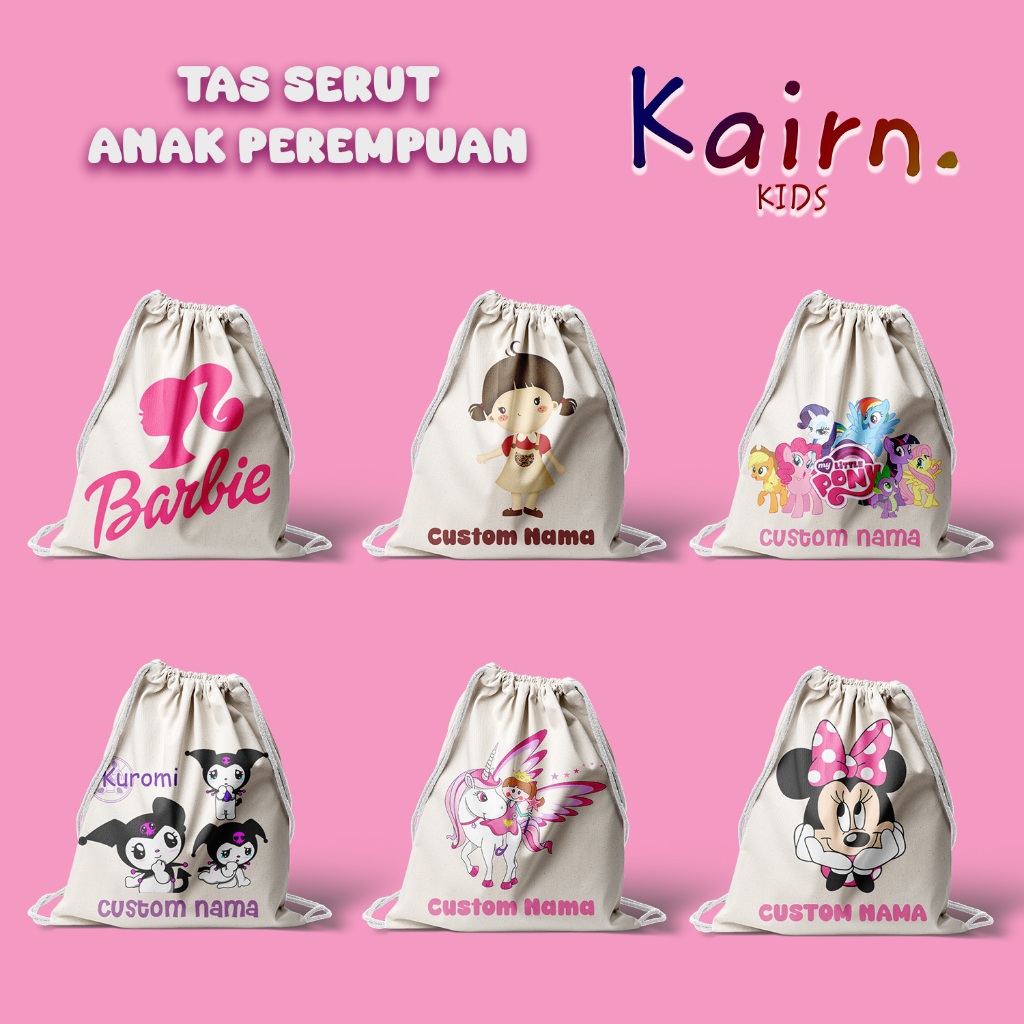 Tas Serut Anak Perempuan / Tas Serut Custom
