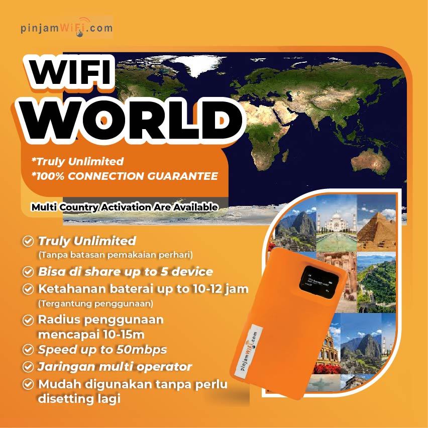 Pinjam Wifi Sewa Modem Portable Worldwide Harian - Truly Unlimited No Fup Daily