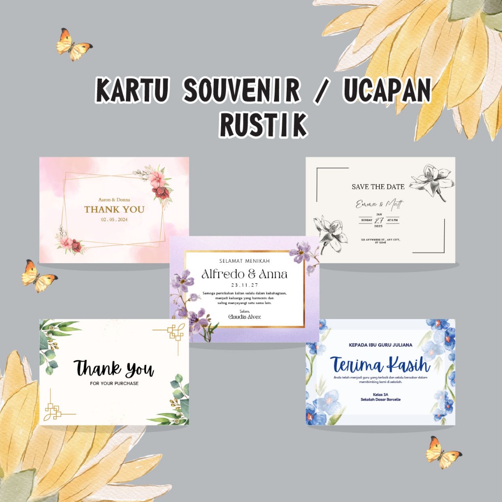 [ISI 100 PCS] CUSTOM KUPON SOUVENIR | VOUCHER SOUVENIR | CUSTOM KARTU UCAPAN TERIMA KASIH | TUKAR SO