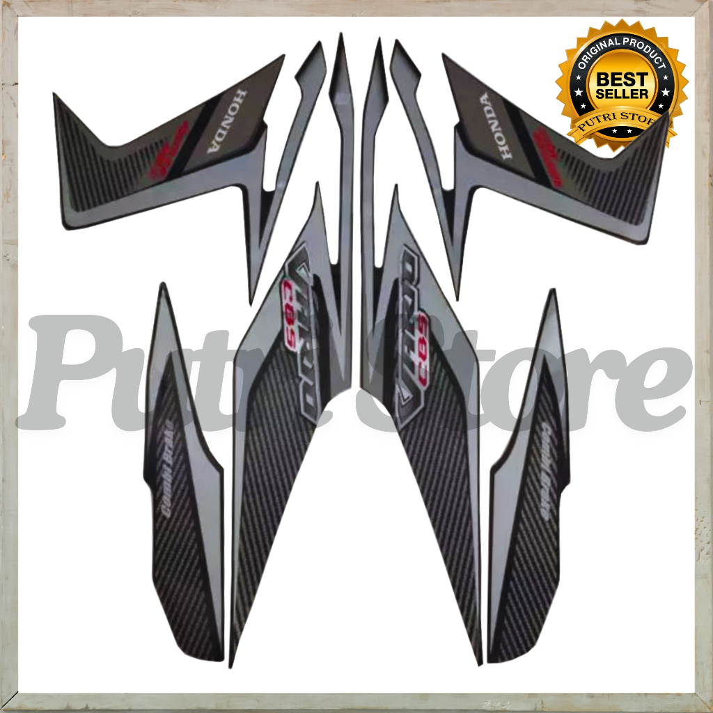 Stiker Striping Honda Vario CBS Karbu 2011 2012 Hitam List Stiker Vario CBS Karbu 2011 2012