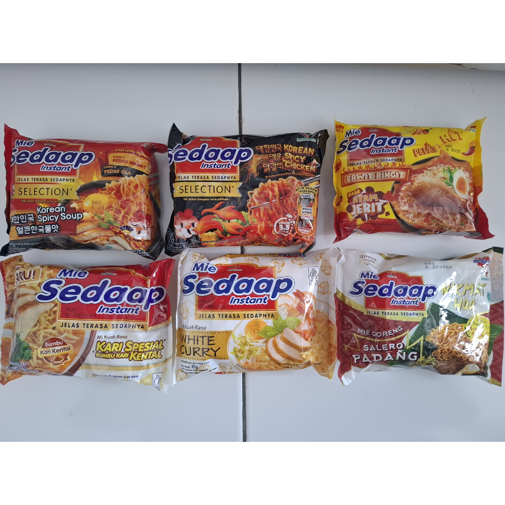 

MIE SEDAAP ALL VARIAN | KOREAN | SALERO | KARI SPESIAL | MIE INSTAN