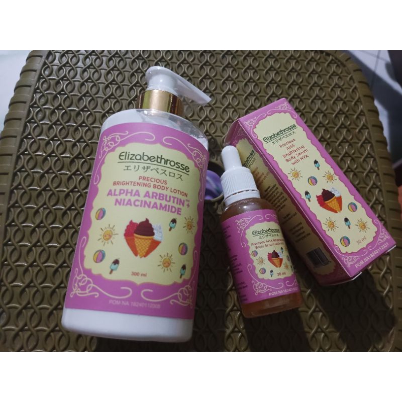 Paket Serum dan Body Lotion Alpha Arbutin