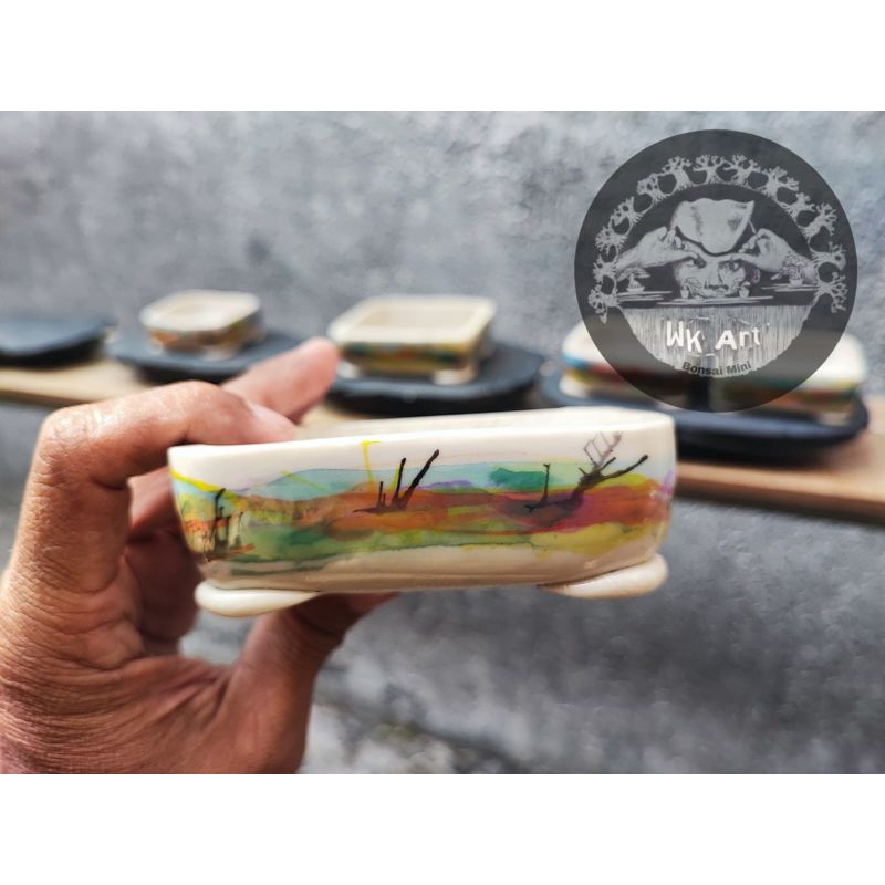 POT BONSAI MINI SIZE SHITO,MAME