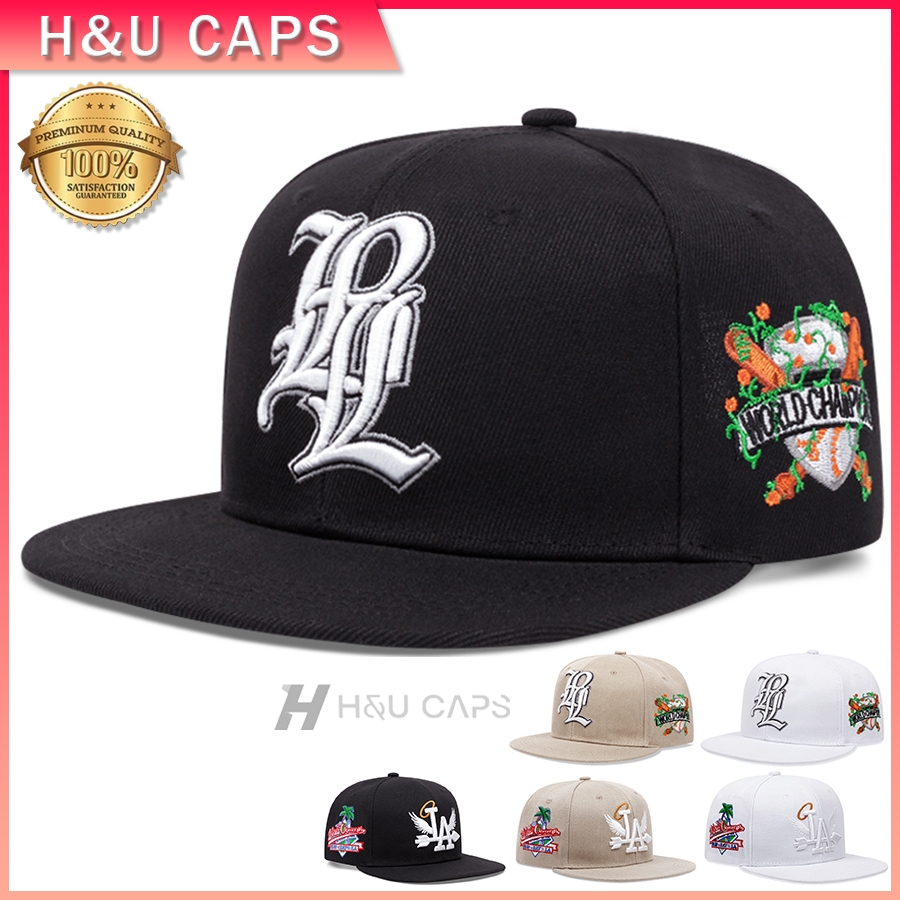 Topi snapback pria wanita caps hat modis dengan bordir LPL gaya hip-hop topi baseball ukuran besar y