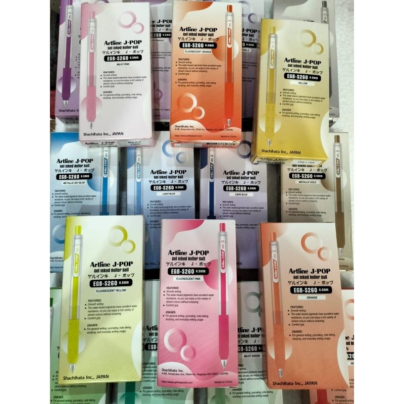 

PEN GEL WARNA JPOP merk ARTLINE ,PEN CAIR WARNA,PEN CLICK WARNA ,PEN CETEK WARNA (harga perpcs )