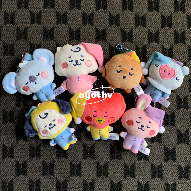[OFFICIAL] BT21 KOYA RJ SHOOKY MANG CHIMMY TATA COOKY BAG CHARM KEYCHAIN (VER BOBO)