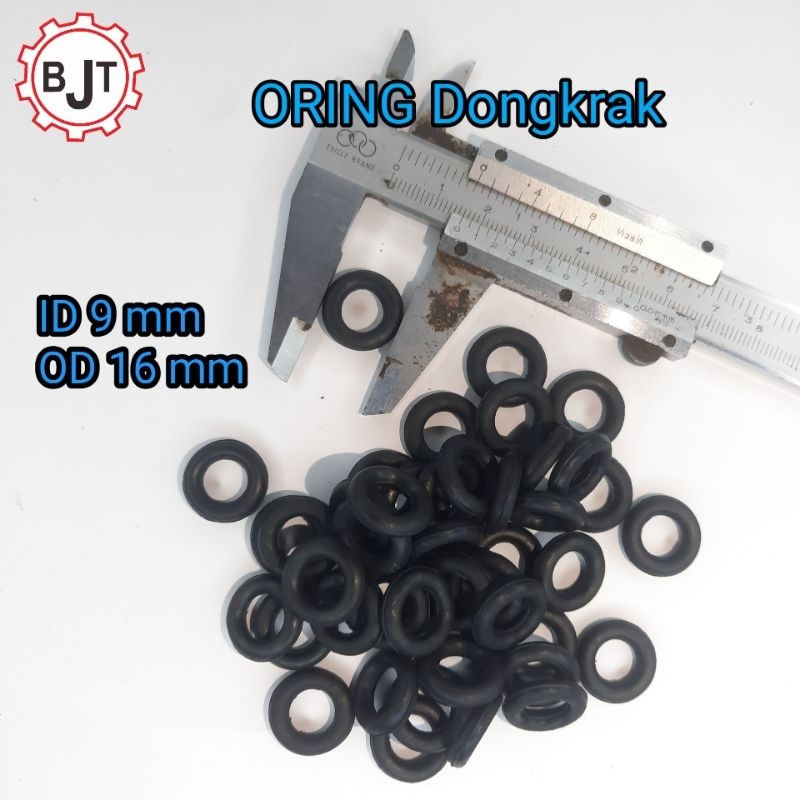 Oring Seal Dongkrak 50 Ton ID 9mm X OD 16mm | Karet Seal Pompa Dongkrak Botol 50 Ton