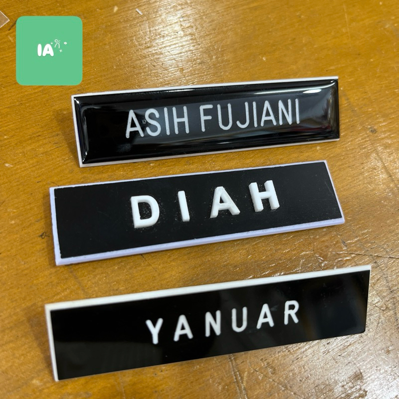 

name tag/ nama dada (custom)