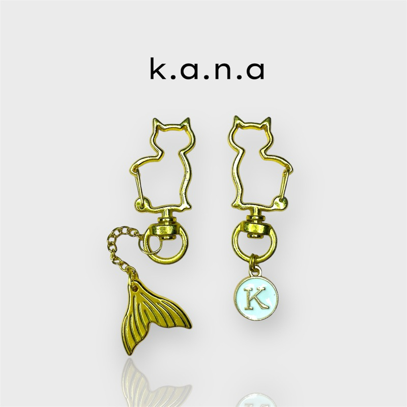 [KUCING] Gantungan Kunci Lucu/Keychain Karakter/Gantungan Kunci Import/Ikan/Rantai/Aesthetic