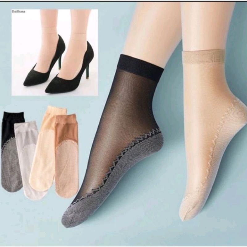 Livi_store. kaos kaki pendek transparan wanita/Kaos Kaki pendek wanita
