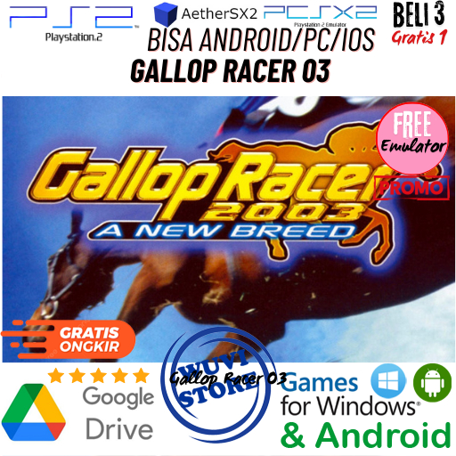 PS 2 Gallop Racer 3 | Bisa di PC / Android / IOS Plus Emulator | Beli 3 Gratis 1