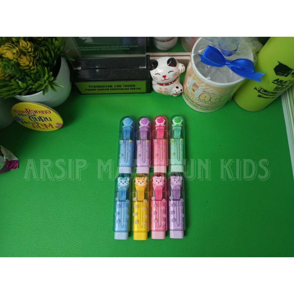 

Penghapus Pensil Mekanik Karet Sliding Eraser Weibo Karakter Lucu Anak