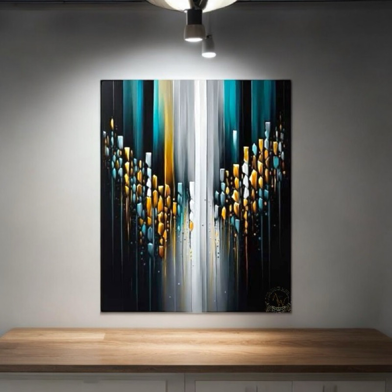 

lukisan abstrak geometric modern aesthetic