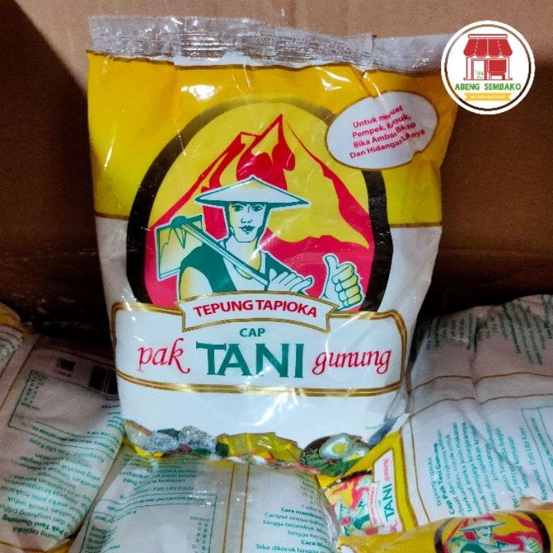 

TEPUNG TAPIOKA SAGU CAP PAK TANI GUNUNG ASLI 500 GRAM