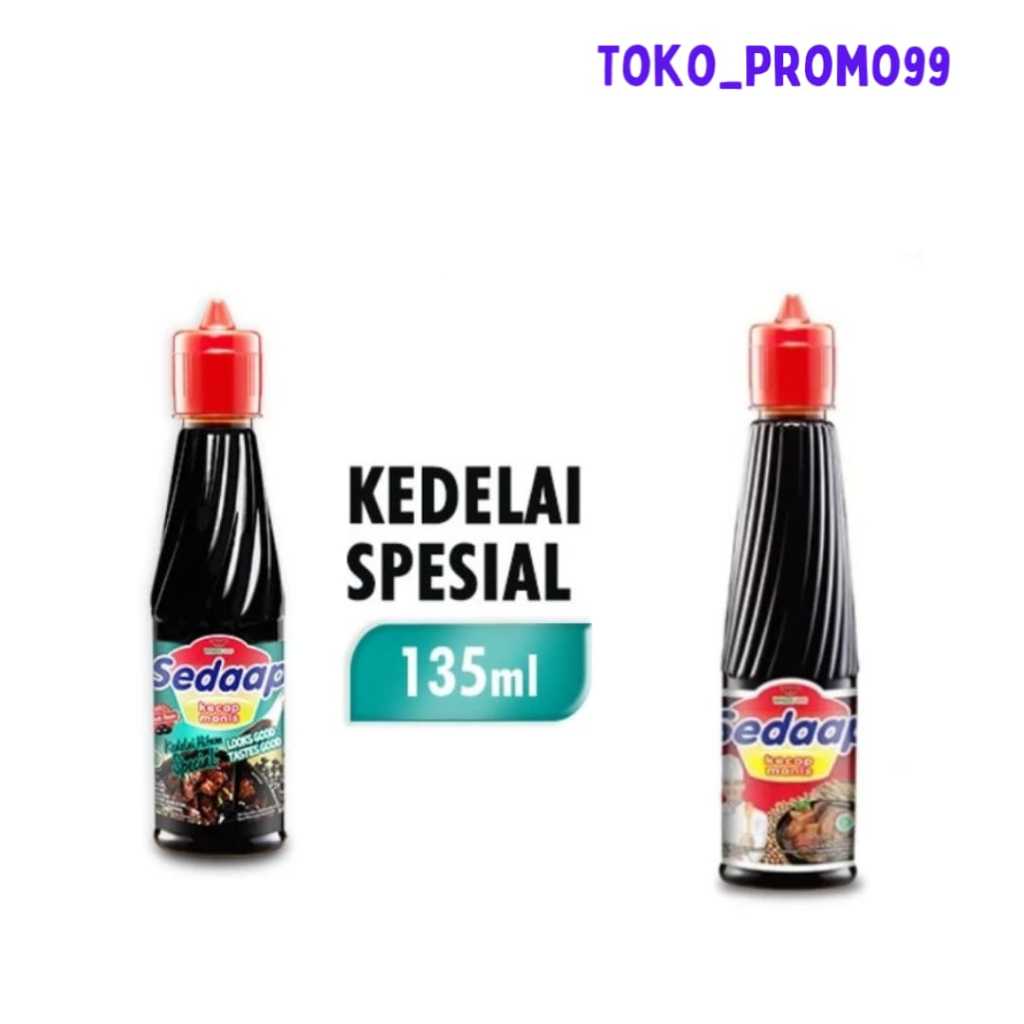 

Kecap Sedaap Manis / Spesial Kedelai Hitam 135 ml Botol Plastik