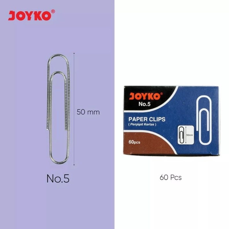 

Bargain Paperclip No5 Klip Clip Penjepit Kertas Jumbo A49