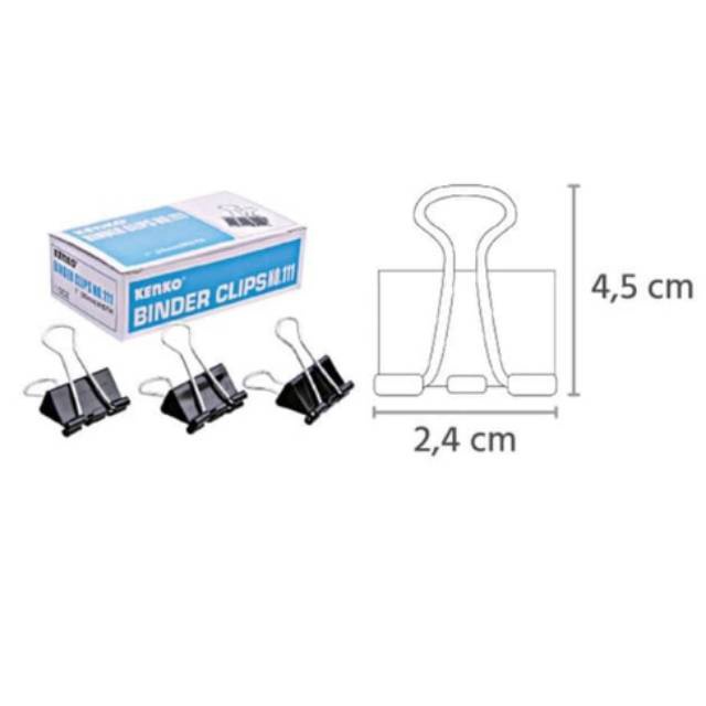 

Diskon 15 BINDER CLIP NO 111 KLIP PENJEPIT KERTAS KENKO ISI 12 PCS A49