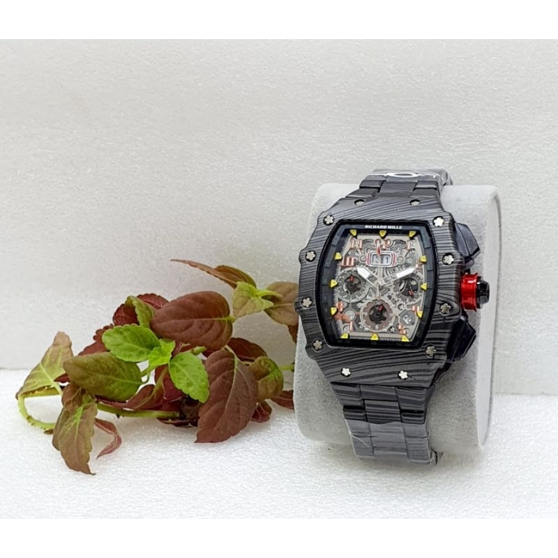 JAM TANGAN PRIA RM CRONO AKTIF TALI RANTAI WARNA PILIHAN