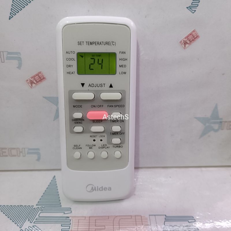 REMOT REMOTE AC MIDEA R51I19/BGE ORIGINAL ASLI