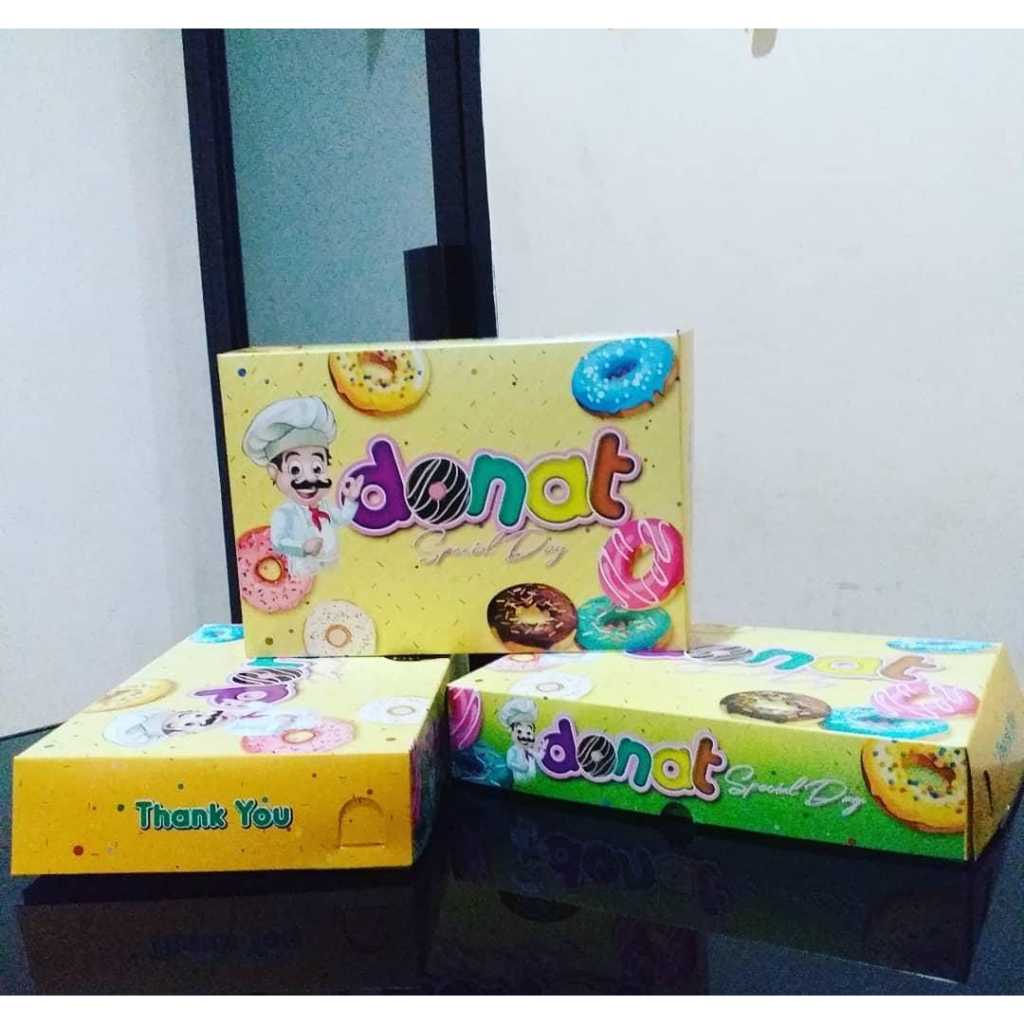 DUS DONAT 27 X 18,5 X 5,5 / 100pC / Dus Snack Box Kue 27X18,5X5,5 DUS DONAT ISI 100PCS