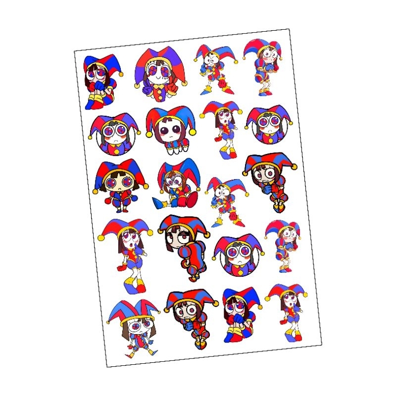 

Stiker Pomni 1 Lembar 16cm×23cm