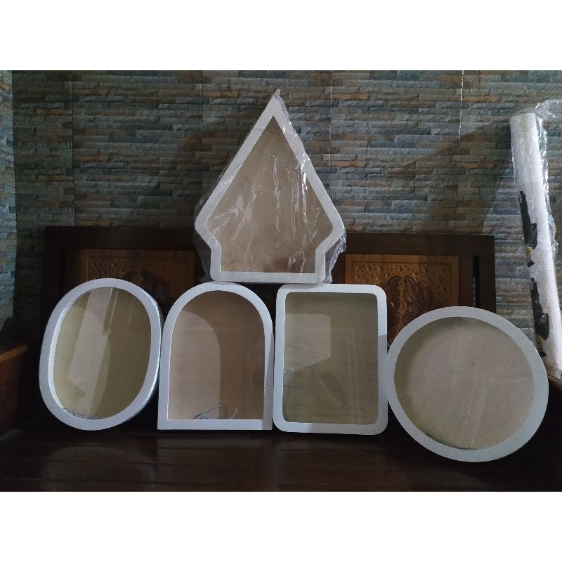 bingkai wayang frame mahar wayang pigura kayu wayang