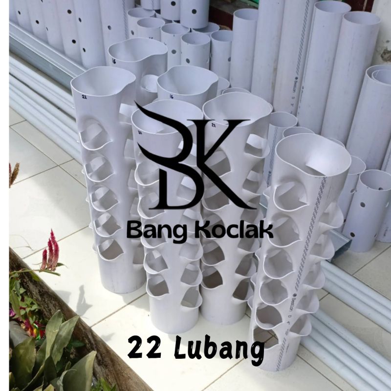 GROWING POT TOWER, pot bunga pot sayuran, pot hidroponik, pot tanaman pot murah PIPA PARALON PVC 3in