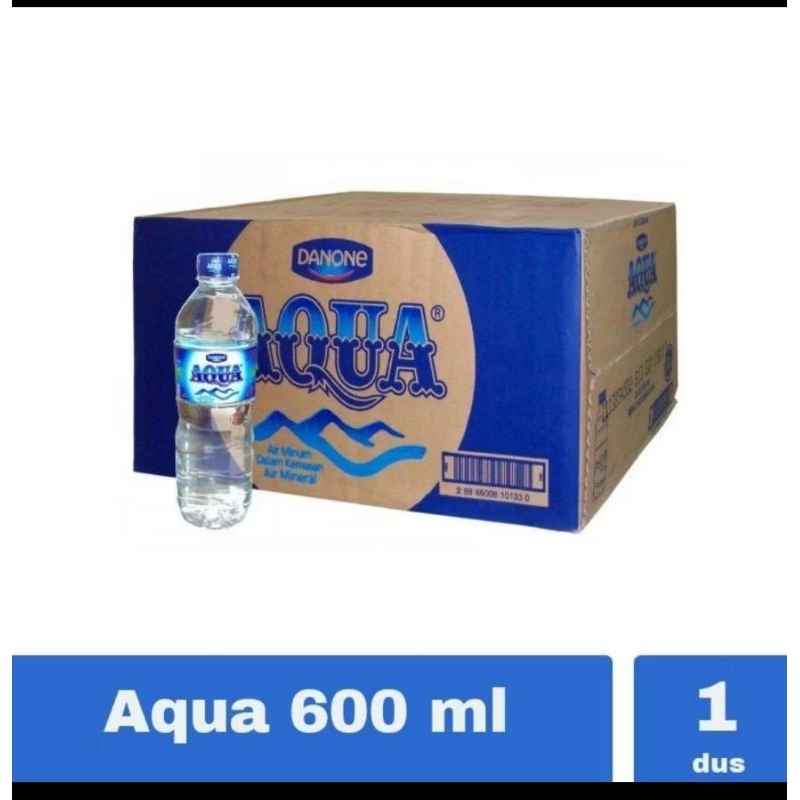 

aqua botol 600ml 1dua 24 botol