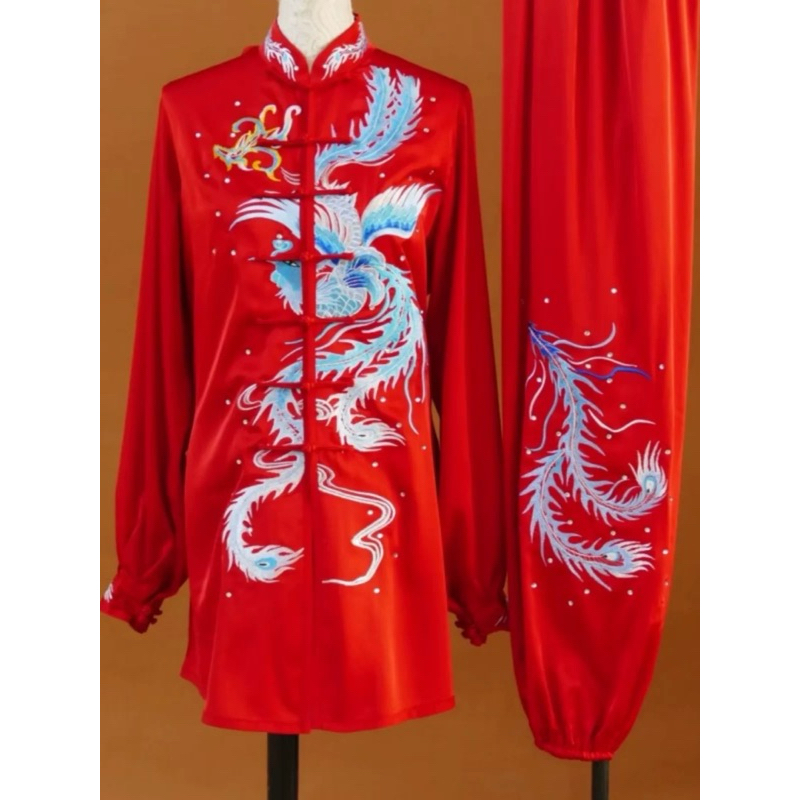 PO BAJU WUSHU TAICHI 7 KANCING BORDIR LENGAN PANJANG