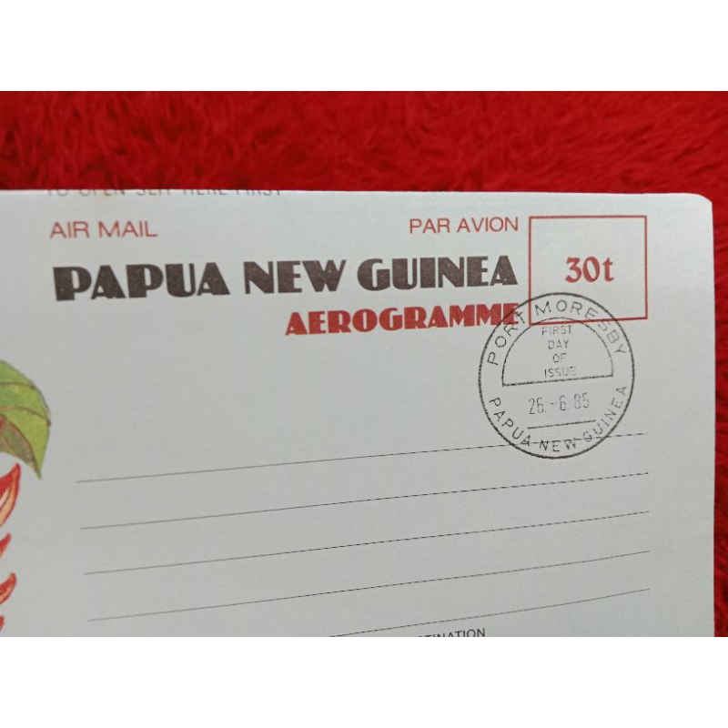 

Cover Surat Papua New Guinea 30 t Air mail Tahun 1985