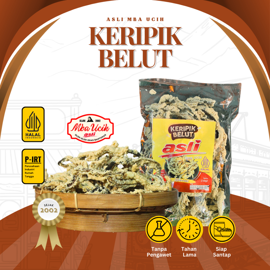 

Keripik Belut Asli Mba Ucih Oleh Oleh Khas Banyumas
