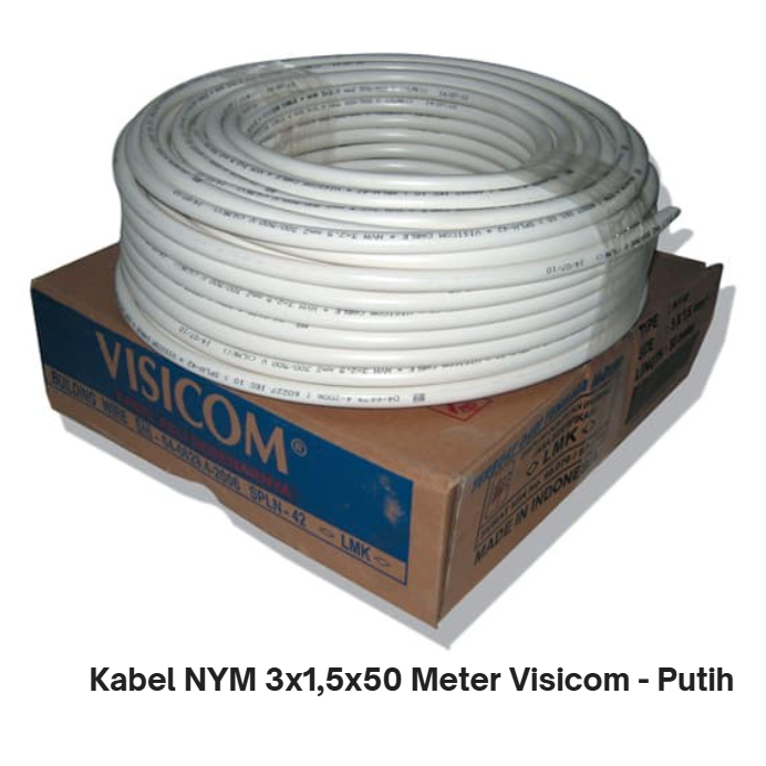 KABEL NYM VISICOM ISI 3x1,5mm 1 ROLL PANJANG 50 Meter