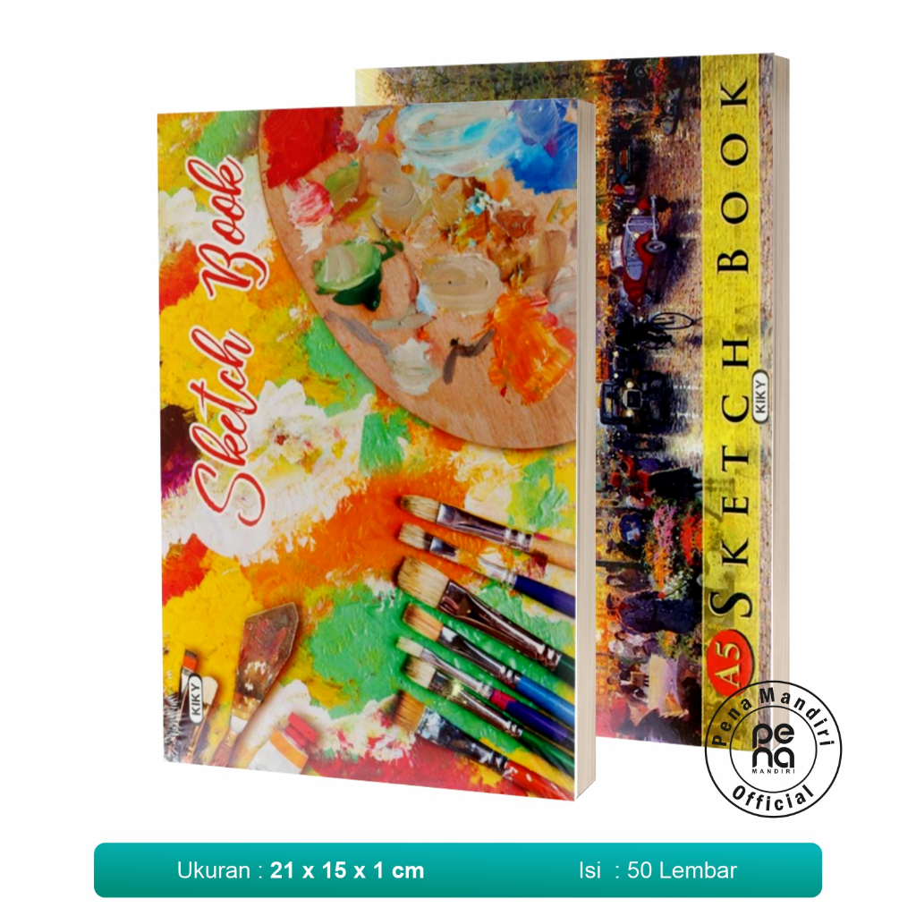 

Sketch Book / Buku Sketsa Kiky A5 50 Lembar (1 Pcs)