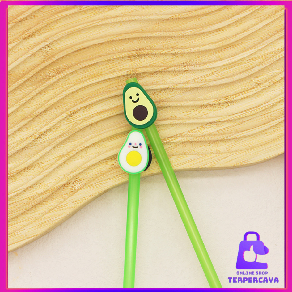 

OST Pena Karakter Alpukat Lucu Pulpen Tinta Gel Cair Motif Avocado Unik Alat Tulis Kantor Sekolah Stationary Murah