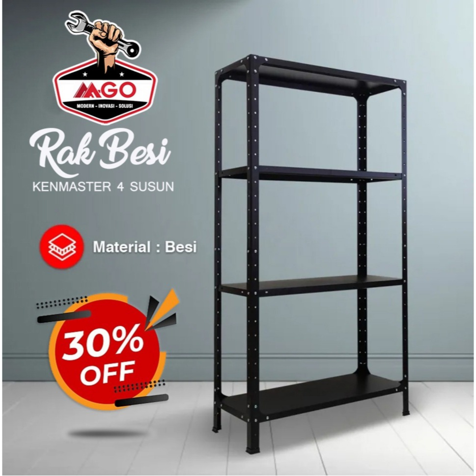 Kenmaster Rak Besi 4 Tingkat / Rak Besi 4 Layer / Rak Besi 4 Susun
