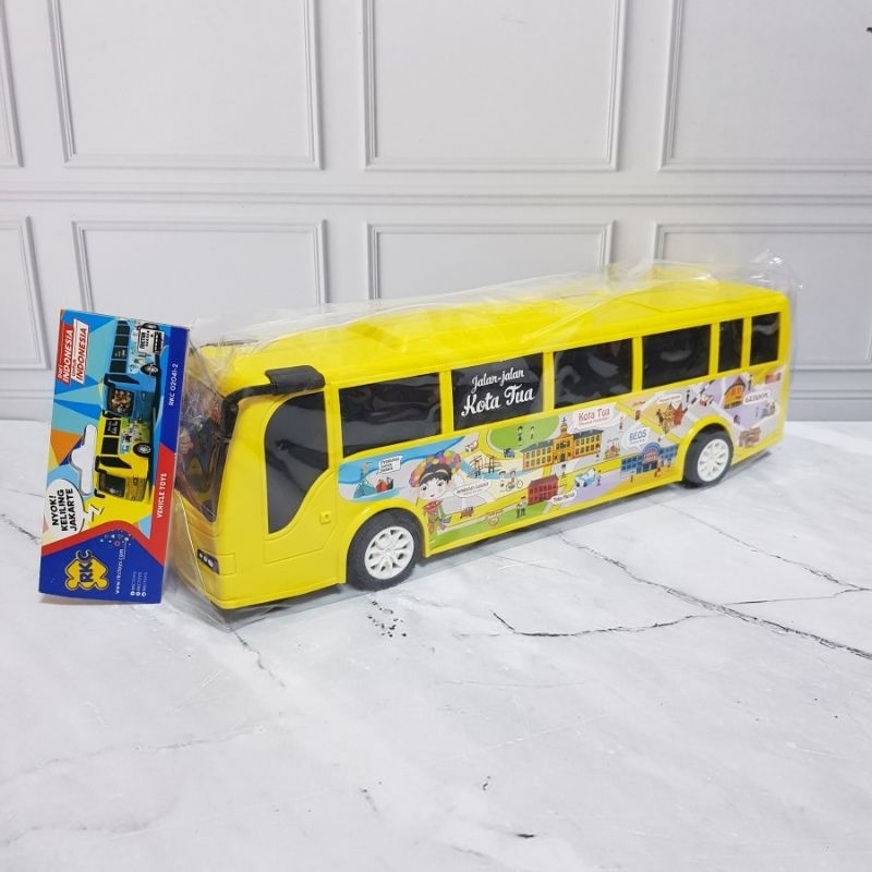 Mainan Mobil Bus Transjakarta Busway - Mainan Mobil Bis Busway