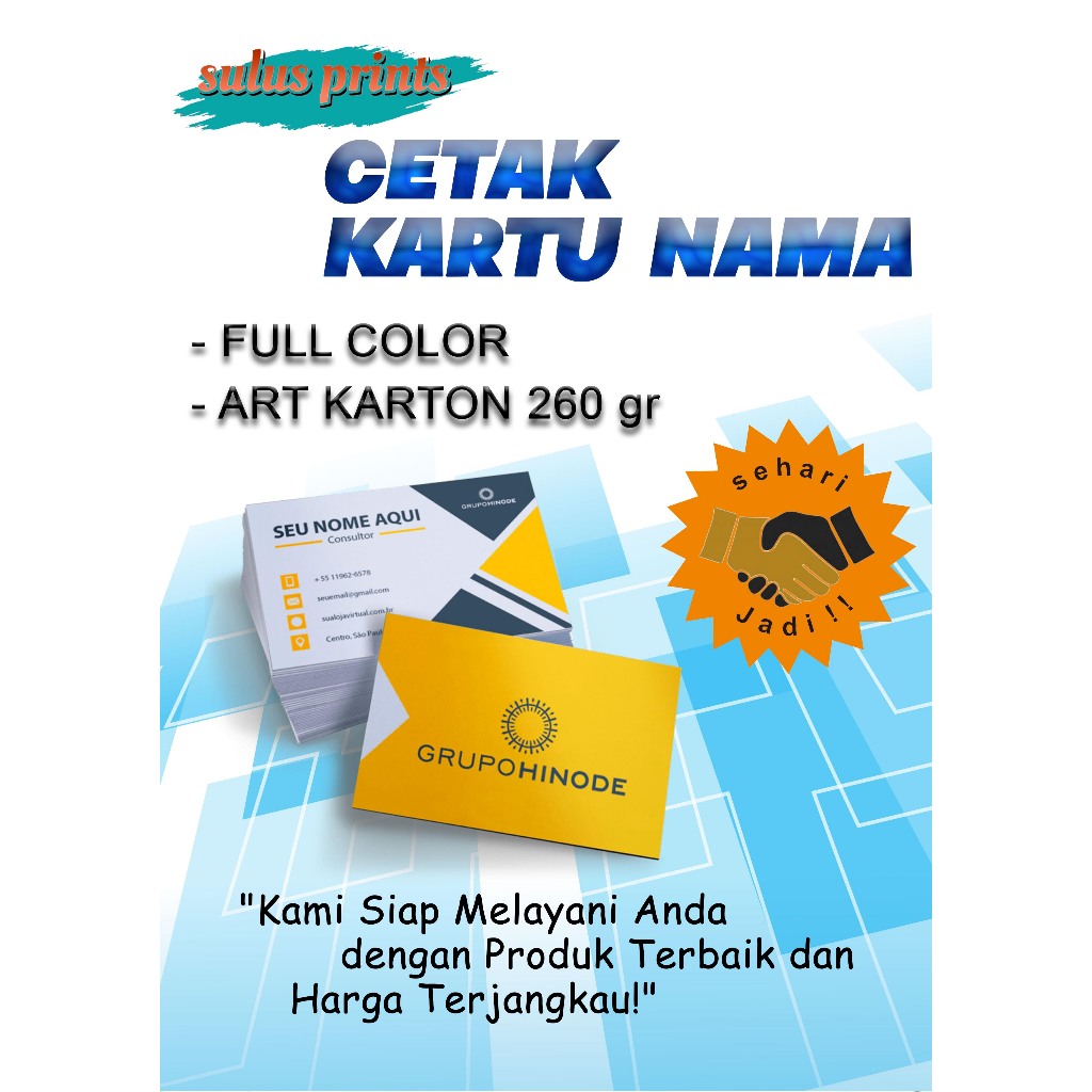 

CETAK KARTU NAMA FULL COLOUR