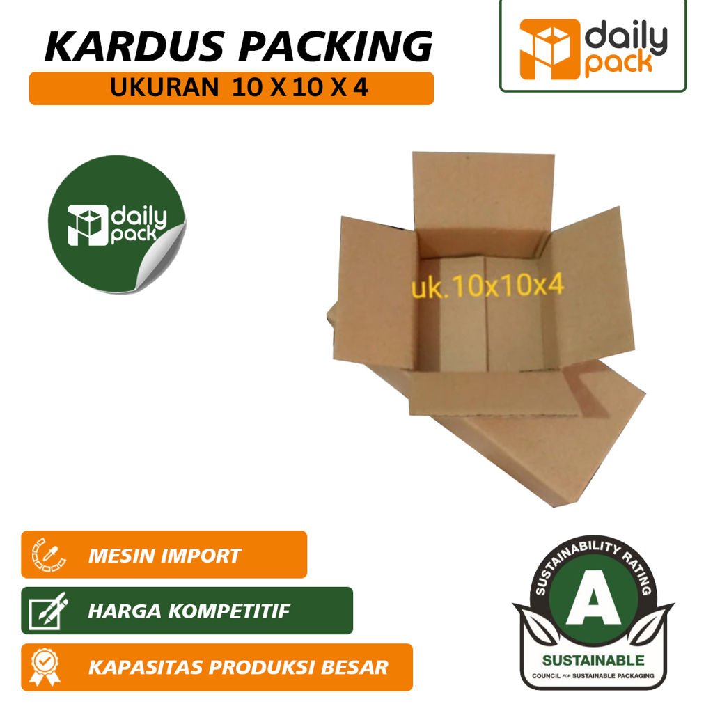 

DAILY Kardus Multipacking Sebaguna Uk 10 X 10 X 4