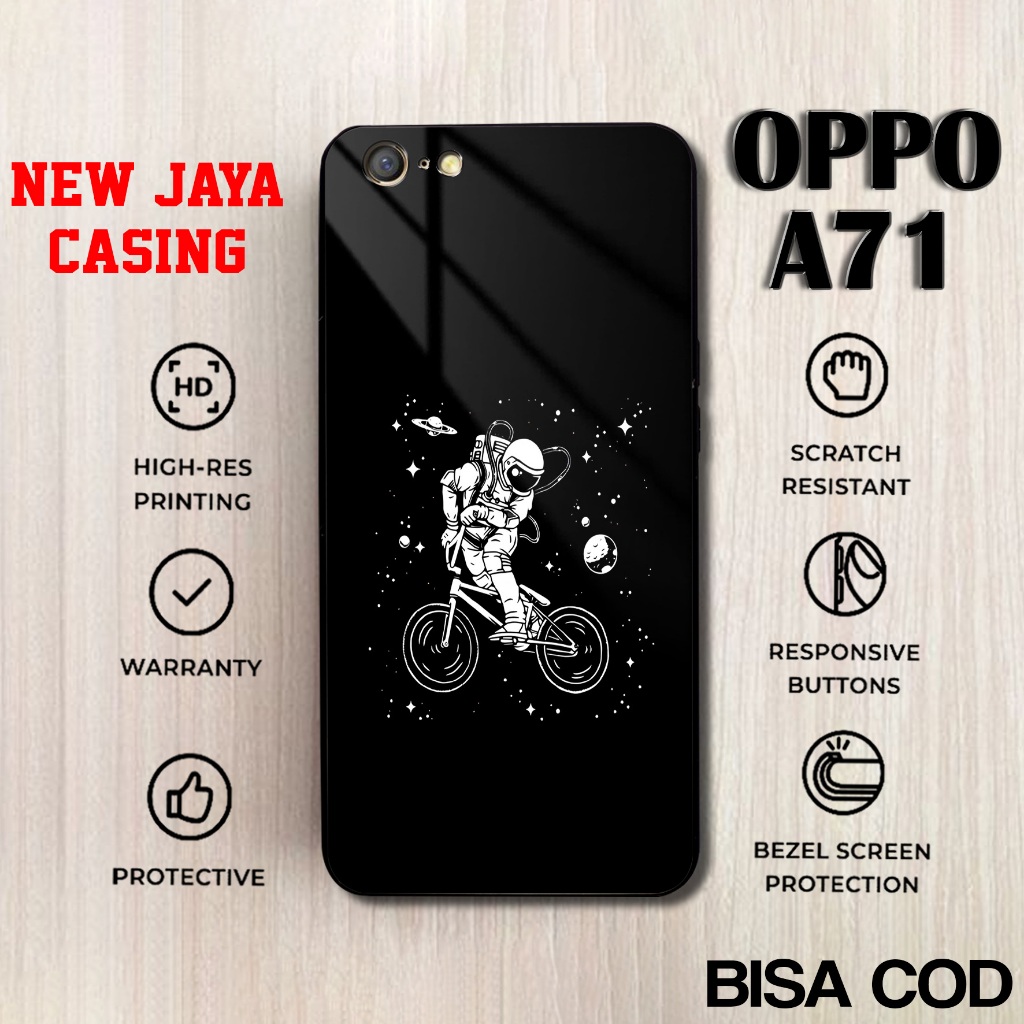 Casing Oppo A71 Astronot Terlaris Hardcase Softcase Glossy Case Oppo A71 Terbaru Termurah Premium
