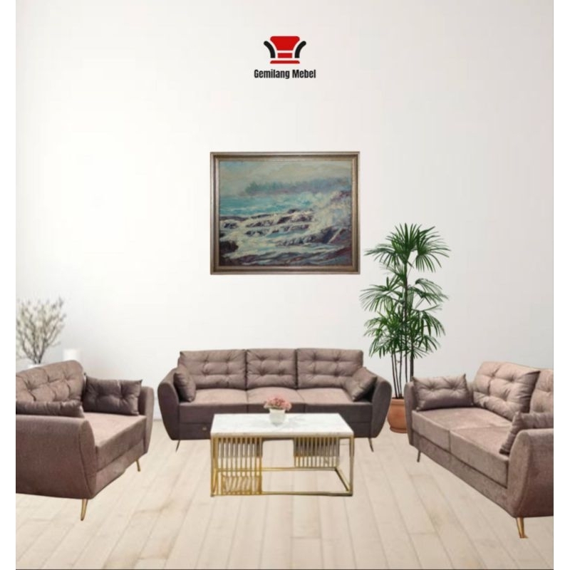 Sofa Leia | Set sofa 321 | Sofa Tamu Minimalis