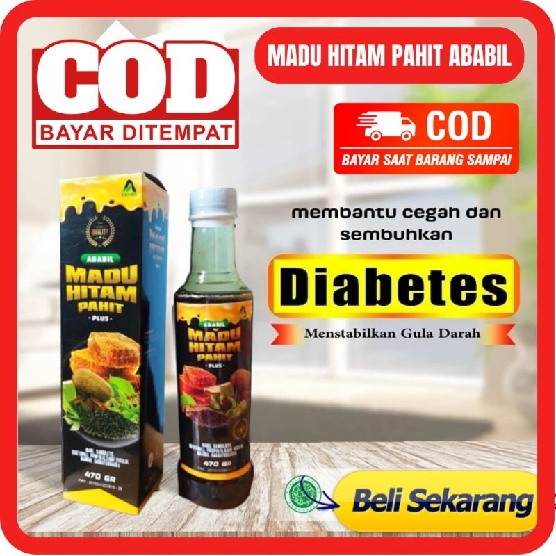 

[BISA COD] MADU HITAM PAHIT ABABIL 470 GR - MADU HITAM PAHIT PLUS ABABIL ATASI DIABETES DIABETS KENCING MANIS DAN KADAR GULA DARAH