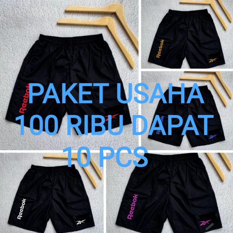 Paket Usaha 100 Ribu Dapat 10 Pcs Celana Pendek Pria/Wanita