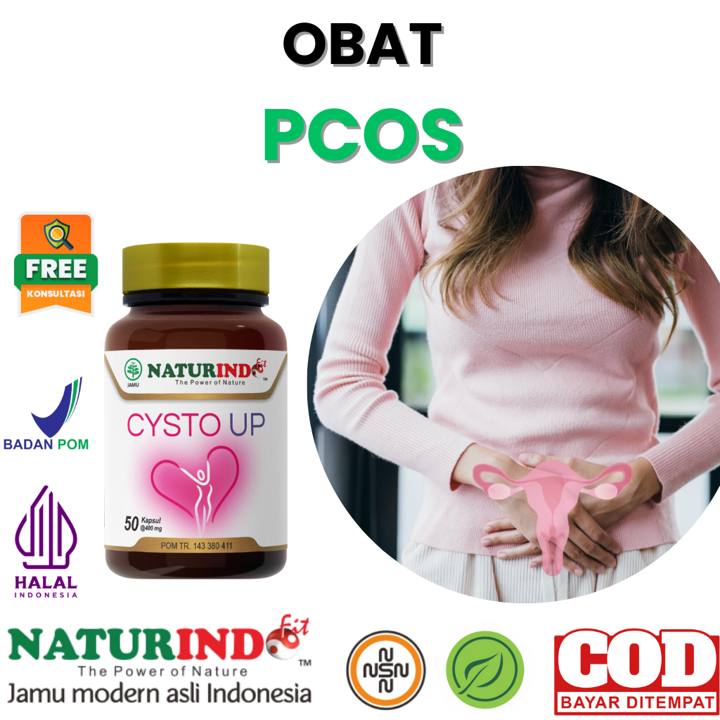 CYSTO UP Obat PCOS Kista Miom Myoma Pelancar Haid Azzahra Telat Haid