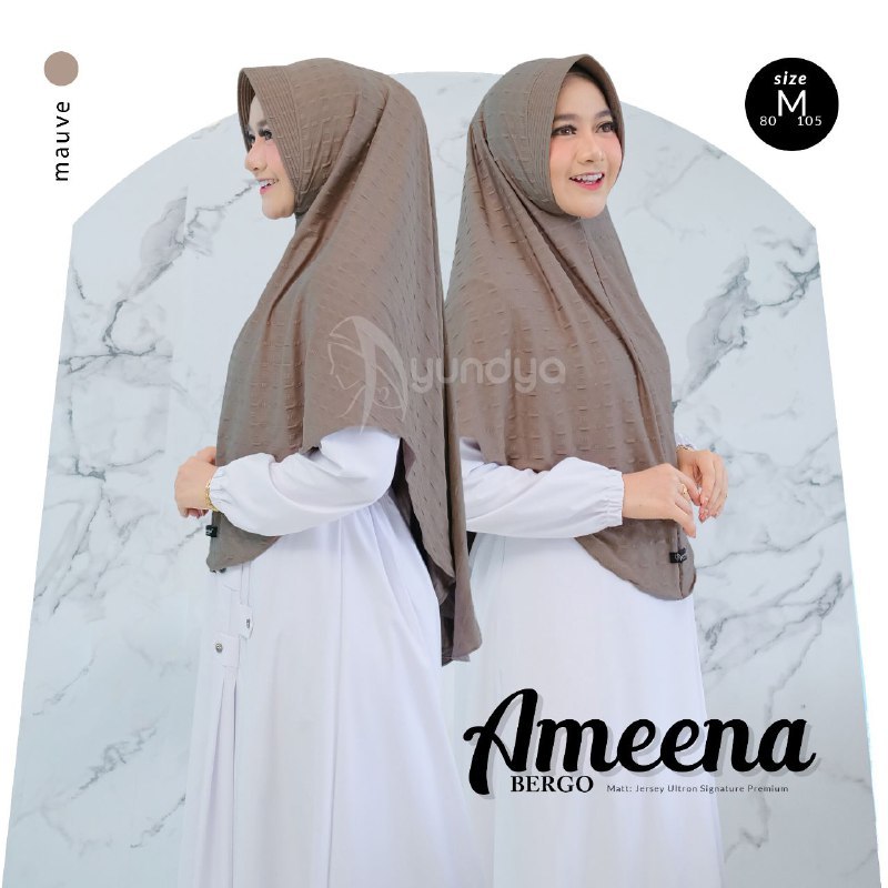Bergo Harian HALIMAH Non Pad dan AMEENA Pad by Ayundya Daily Bergo