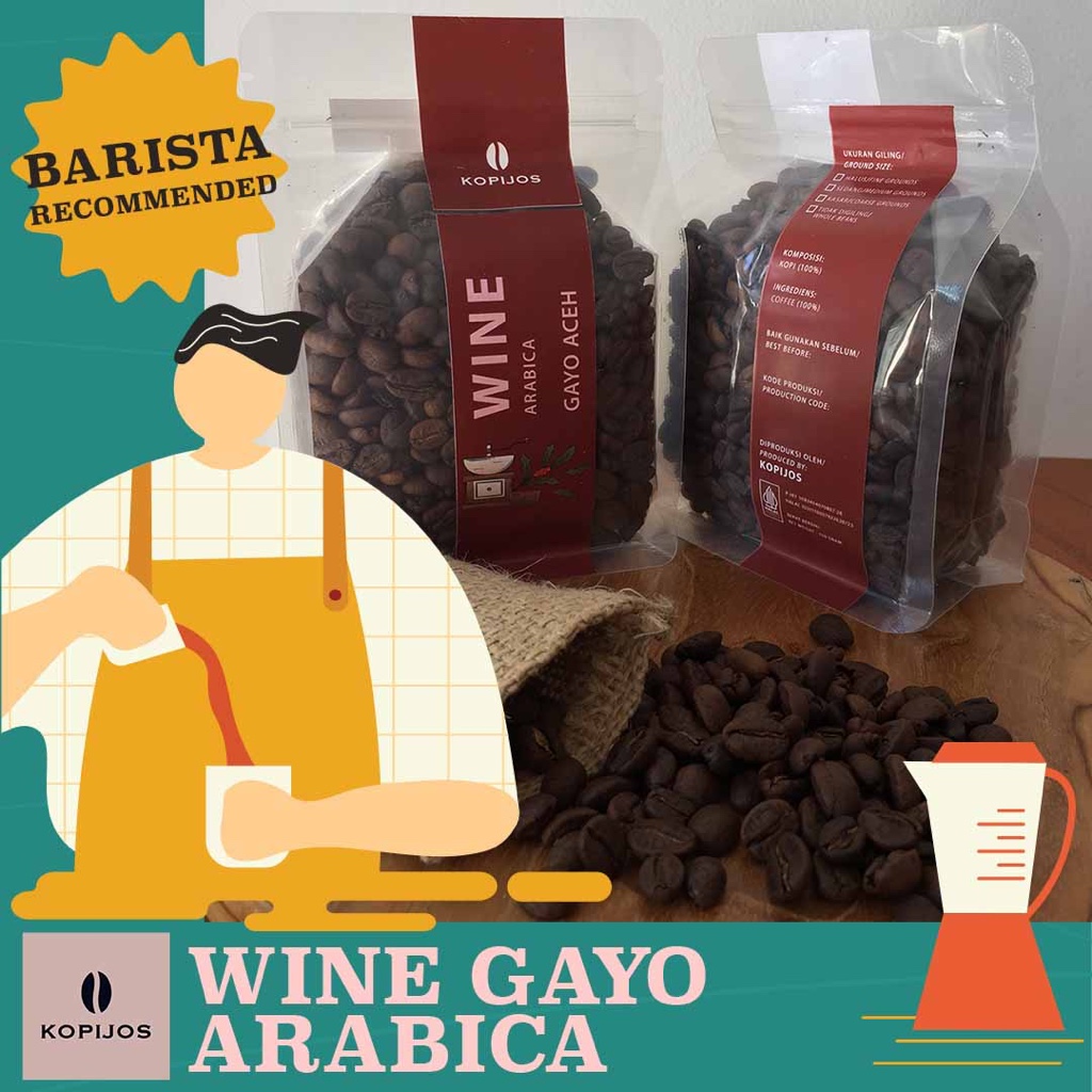 

ARABICA GAYO WINE 150 GRAM - biji bubuk kopi arabika aceh sumatera anggur wine