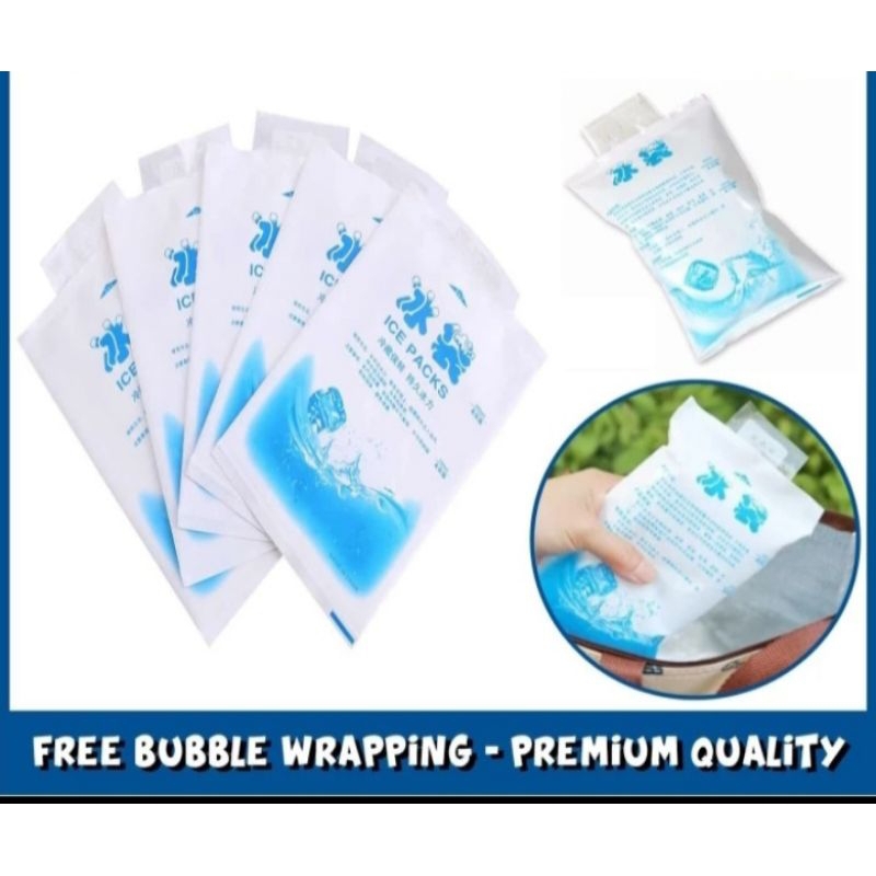 Ice gel pack 200 ml blue cool jelly cooler kantong air es pendingin