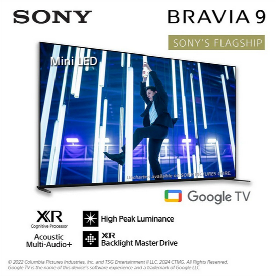 SONY TV 75" BRAVIA 9 75 inch 75XR90 4K Mini LED TV