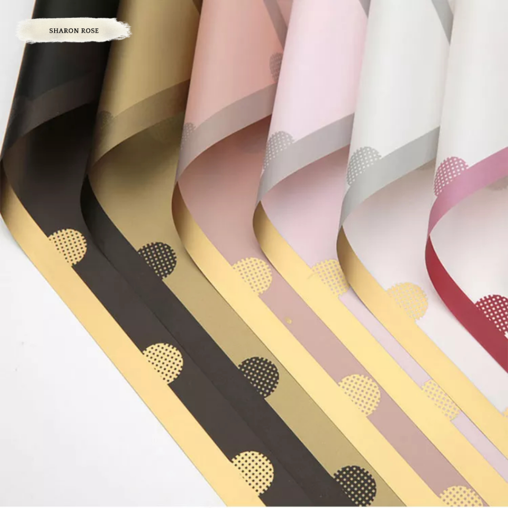 

POLKADOT CELLOPHANE FLOWER WRAPPING WATERPROOF / KERTAS BUKET BUNGA POLKADOT 06